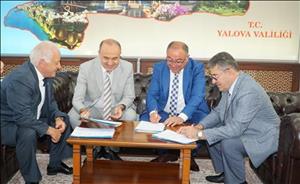 Yalova Üniversitemiz, Teknoloji Geliştirme Bölgesi Kurucu Heyet Protokolü İmzaladı.