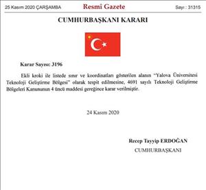 Yalova Üniversitesi’nden Yeni Atılım