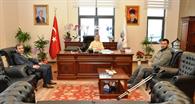15 Temmuz Gazisi Sabri Gündüz ve MİDDER Başkanı Eser Çapadağ Rektörümüzü Ziyaret Etti