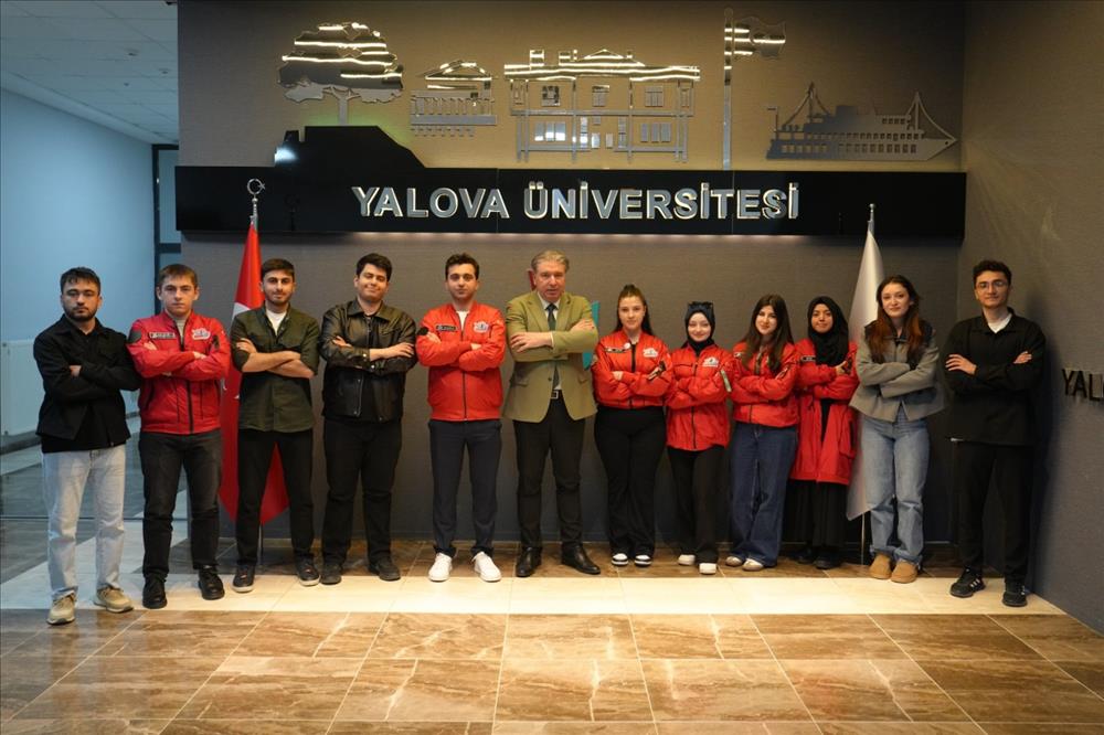 Our Rector, Prof. Dr. Mehmet Bahçekapılı, received the Teknofest Club and its management in his office