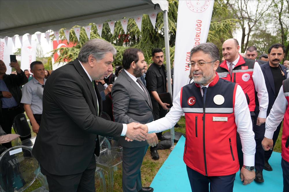 Our Rector, Prof. Mehmet Bahçekapılı, took part in the visits and meetings organised as part of the programme of the Minister of Agriculture and Forestry, Mr İbrahim Yumaklı, in Yalova
