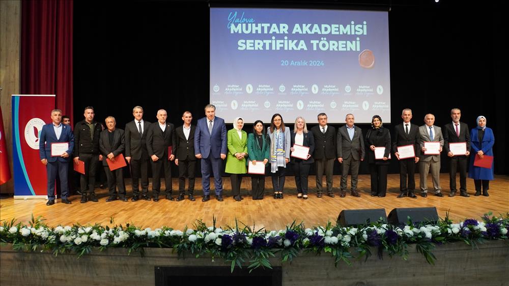 Rektörümüz Muhtar Akademisi Sertifika Töreninde Konuştu:  Bu Proje Yeni Bir Başlangıcın Habercisidir