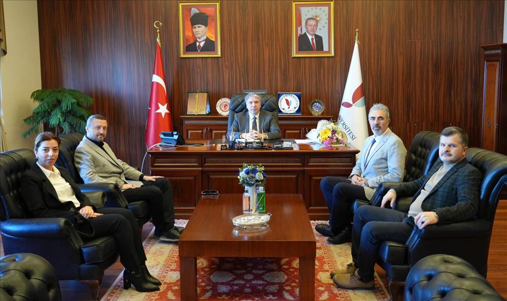 Courtesy Visit to Our Rector Mehmet Bahçekapılı from the Yalova Chamber of Certified Public Accountants