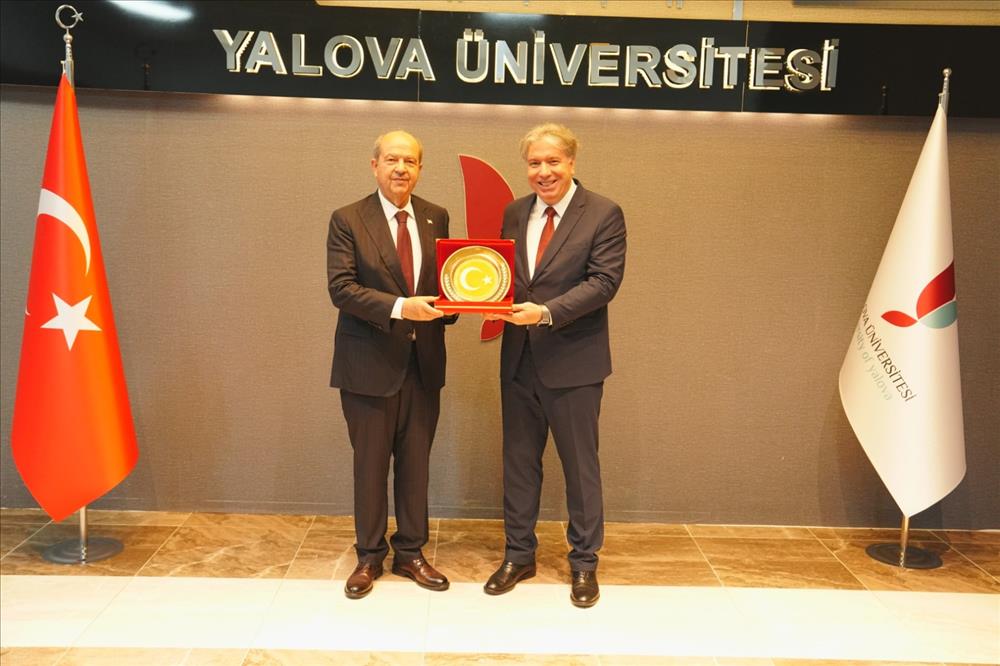 Kuzey Kıbrıs Türk Cumhuriyeti 5. Cumhurbaşkanı Sayın Ersin Tatar Üniversitemizi Ziyaret Etti