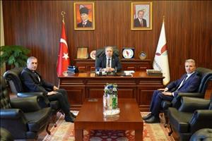 Bekir Güre, Provincial Coordinator of the Yalova Agricultural and Rural Development Support Agency (TKDK), paid a visit to our University’s Rector, Prof. Mehmet Bahçekapılı, at his office