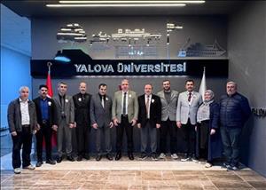 Visit by Muhlis Yavuz, Head of the Library and Documentation Department, and His Team to the University Management