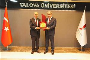 Kuzey Kıbrıs Türk Cumhuriyeti 5. Cumhurbaşkanı Sayın Ersin Tatar Üniversitemizi Ziyaret Etti